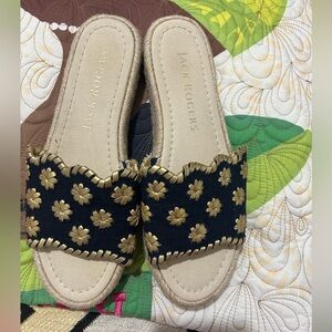 Jack Rogers Espadrille slides Navy Blue